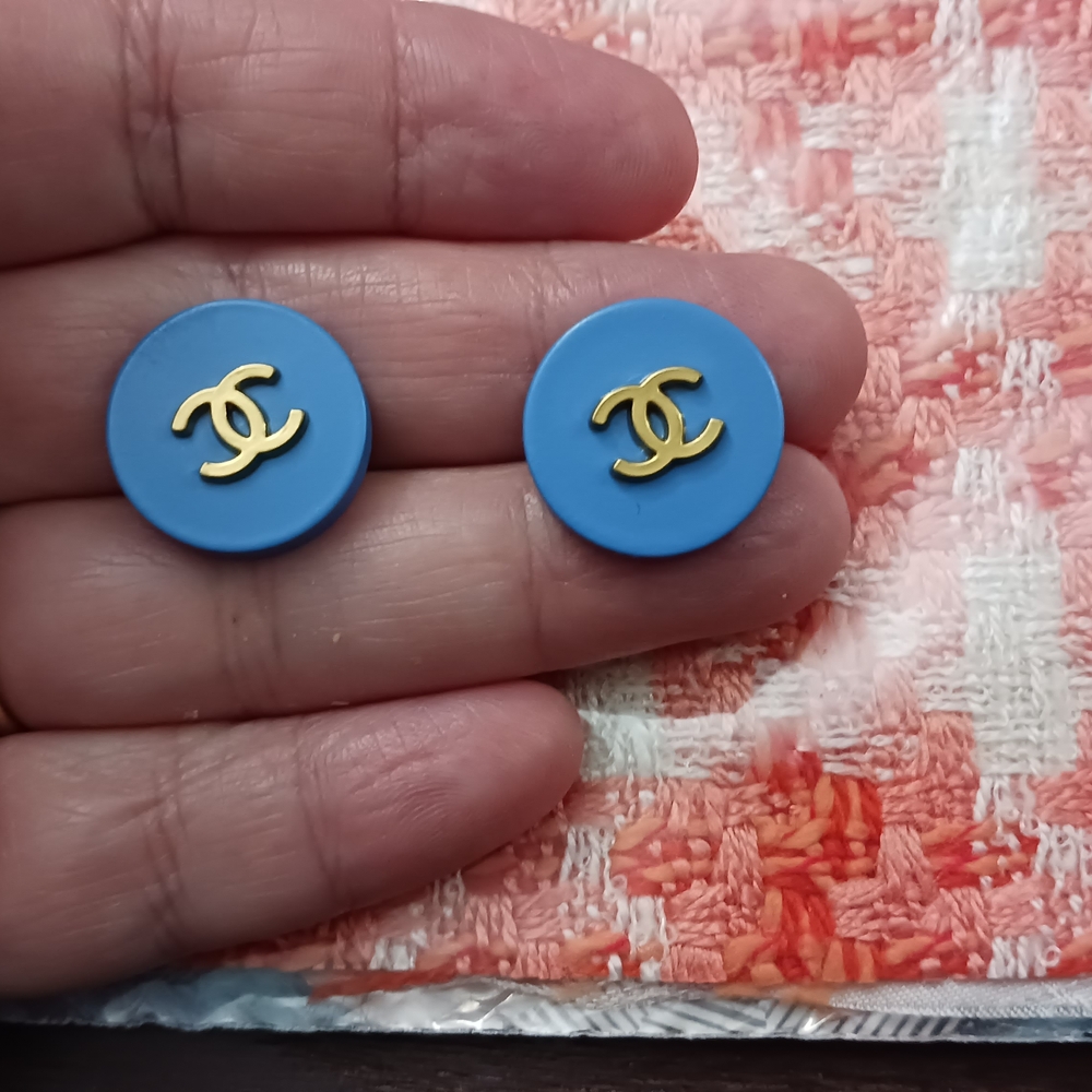 Chanel Button Lot Of 2 Made In FRANCE 17 mm